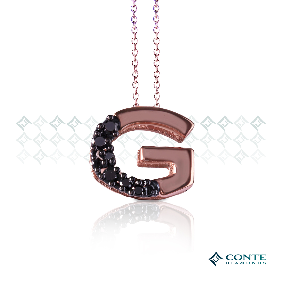 Collana con ciondolo lettera G