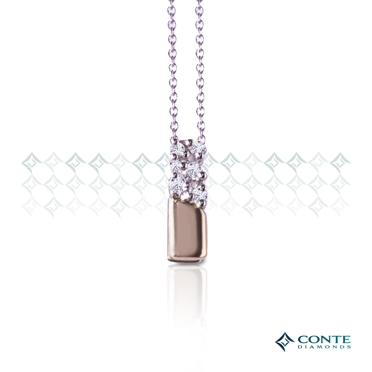 Collana con ciondolo lettera I