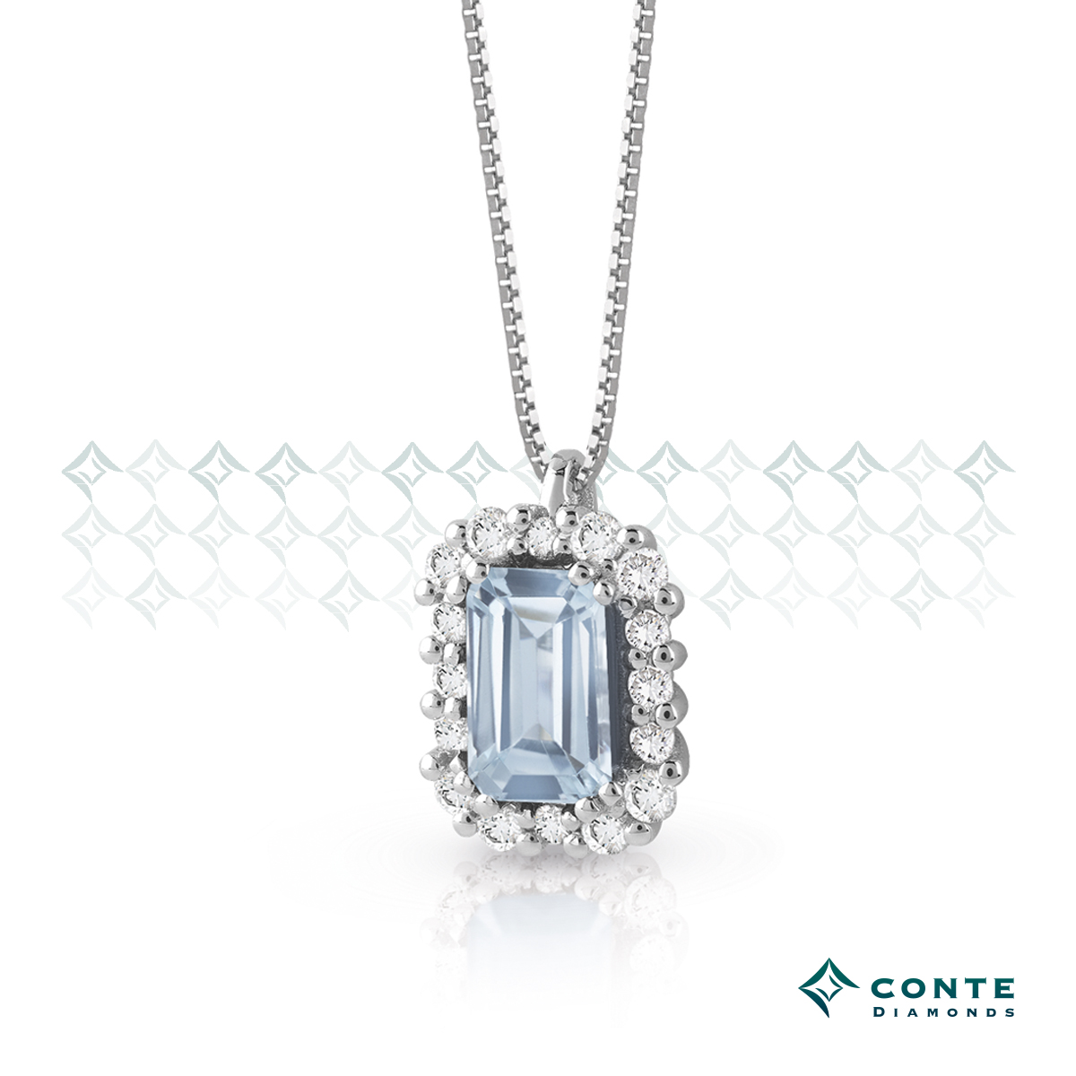 Collana con acquamarina