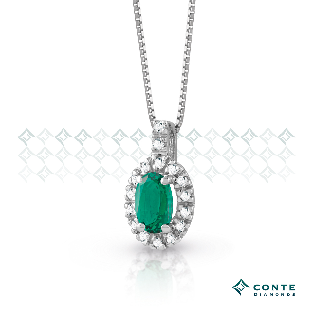 Collana con smeraldo