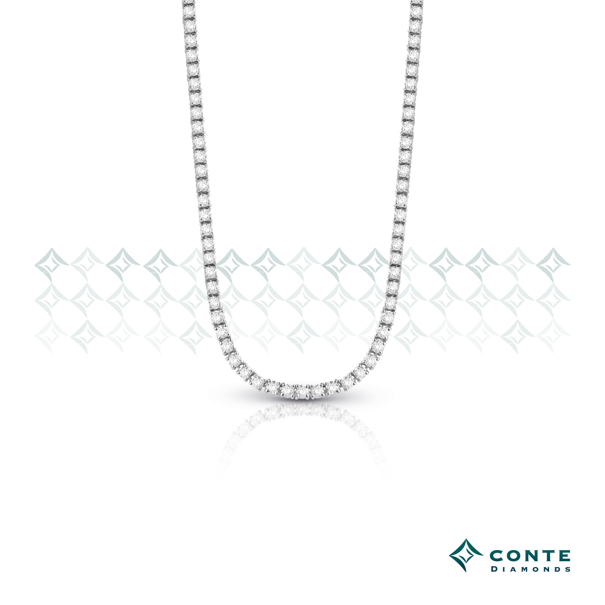 Collana tennis con diamanti