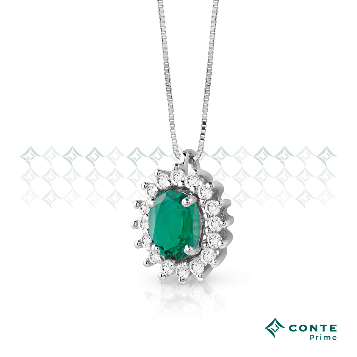Collana C-Royal con smeraldo