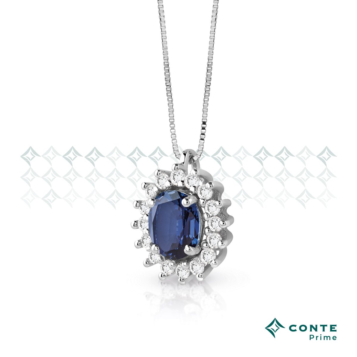 Collana C-Royal con zaffiro