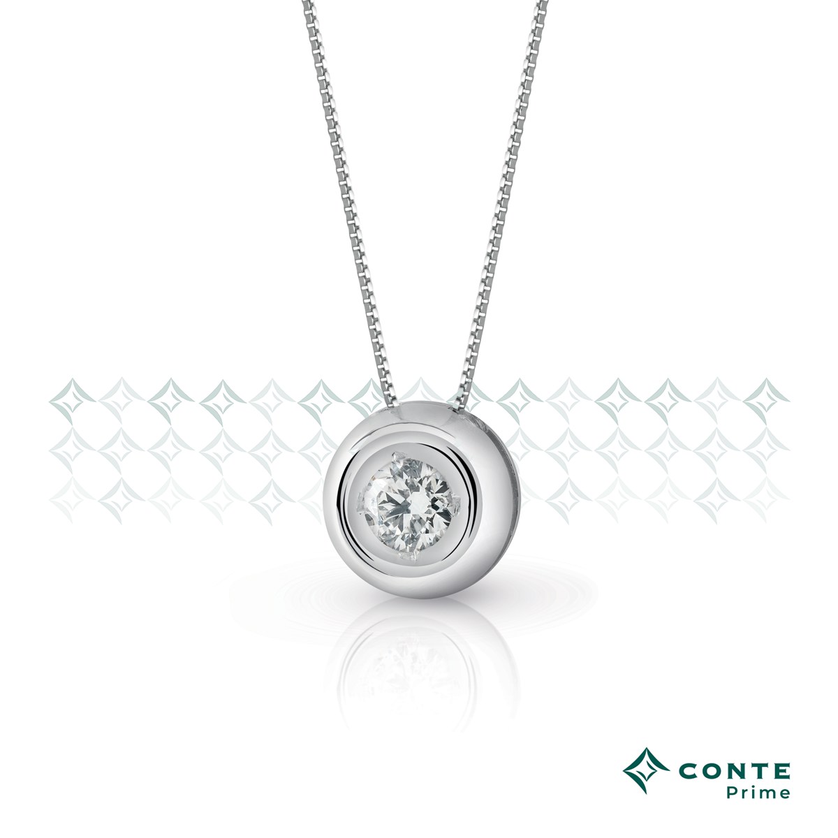 Collana Circle con diamante