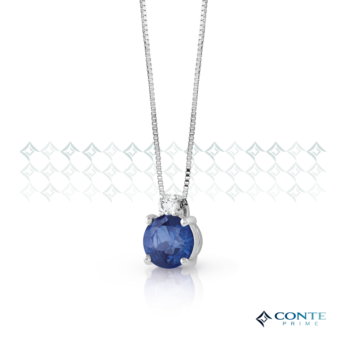 Collana Easy Round con zaffiro