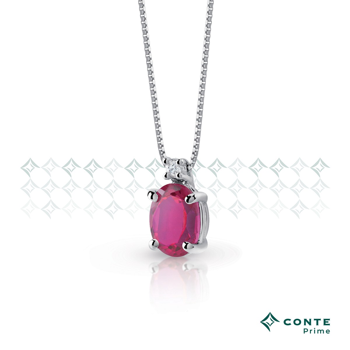 Collana Easy Color con rubino