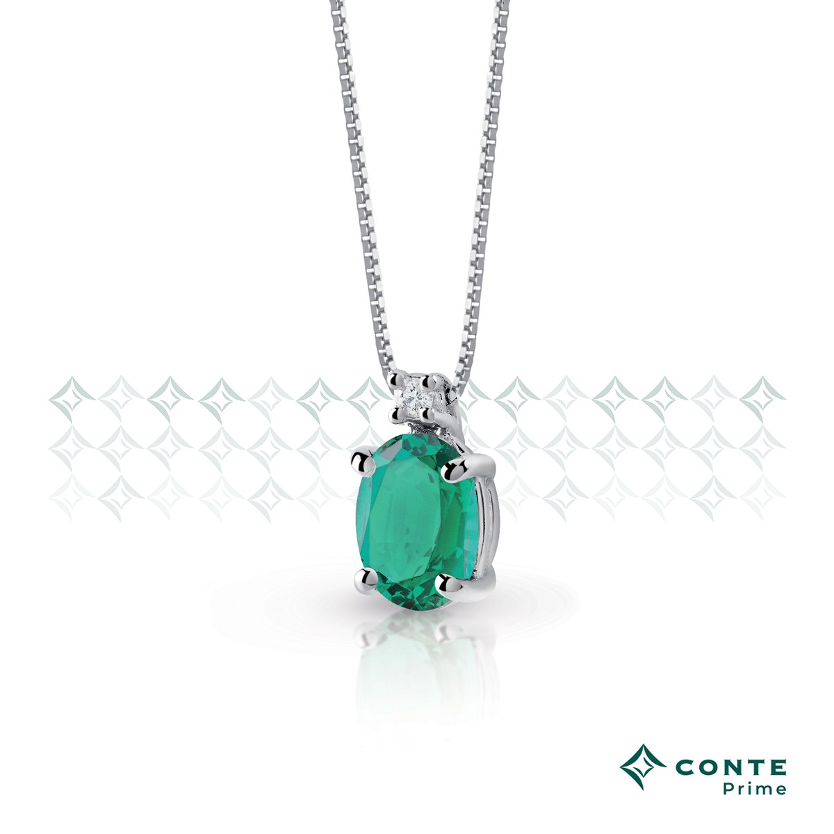 Collana Easy Color con smeraldo