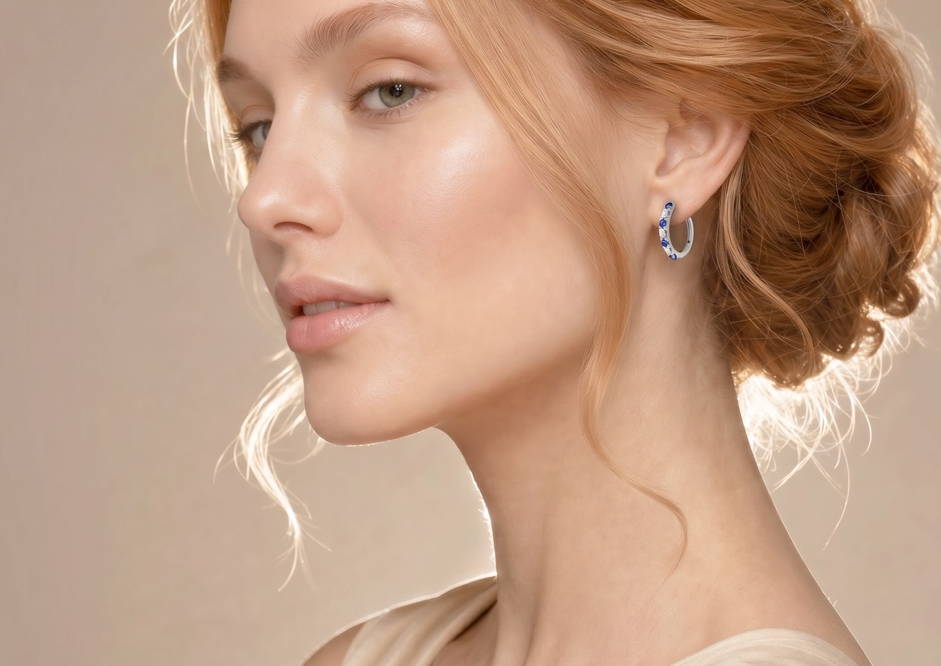Collezione Arco & Levante di Conte Diamonds: orecchini, anello, veretta con diamante bianco, smeraldo, rubino